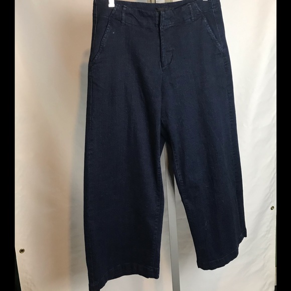 Zara Trafaluc dark denim sz 8 culottes - Picture 1 of 5
